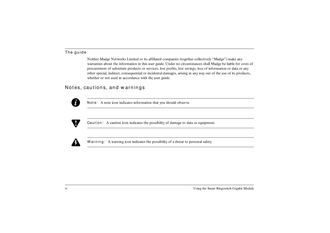 Ringdale Gigabit manual Guide 