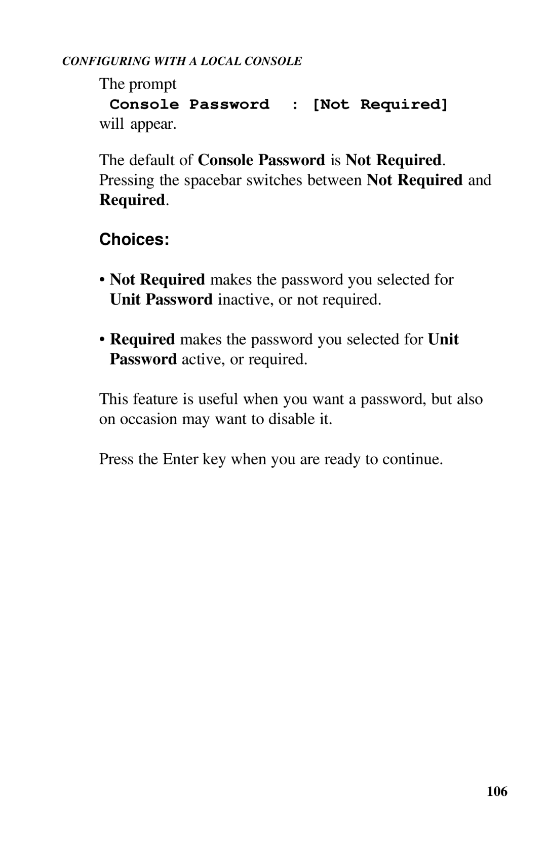 Ringdale ISDN user manual Console Password Not Required 