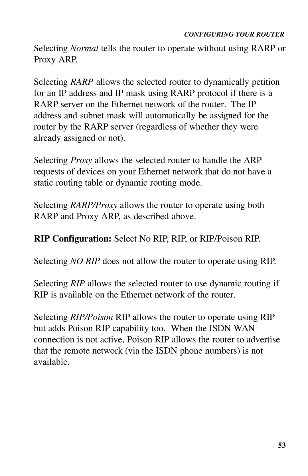 Ringdale ISDN user manual Configuring Your Router 