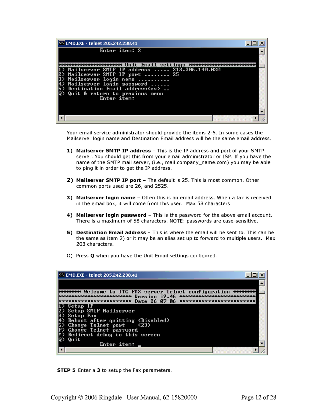 Ringdale MFR-200 user manual 