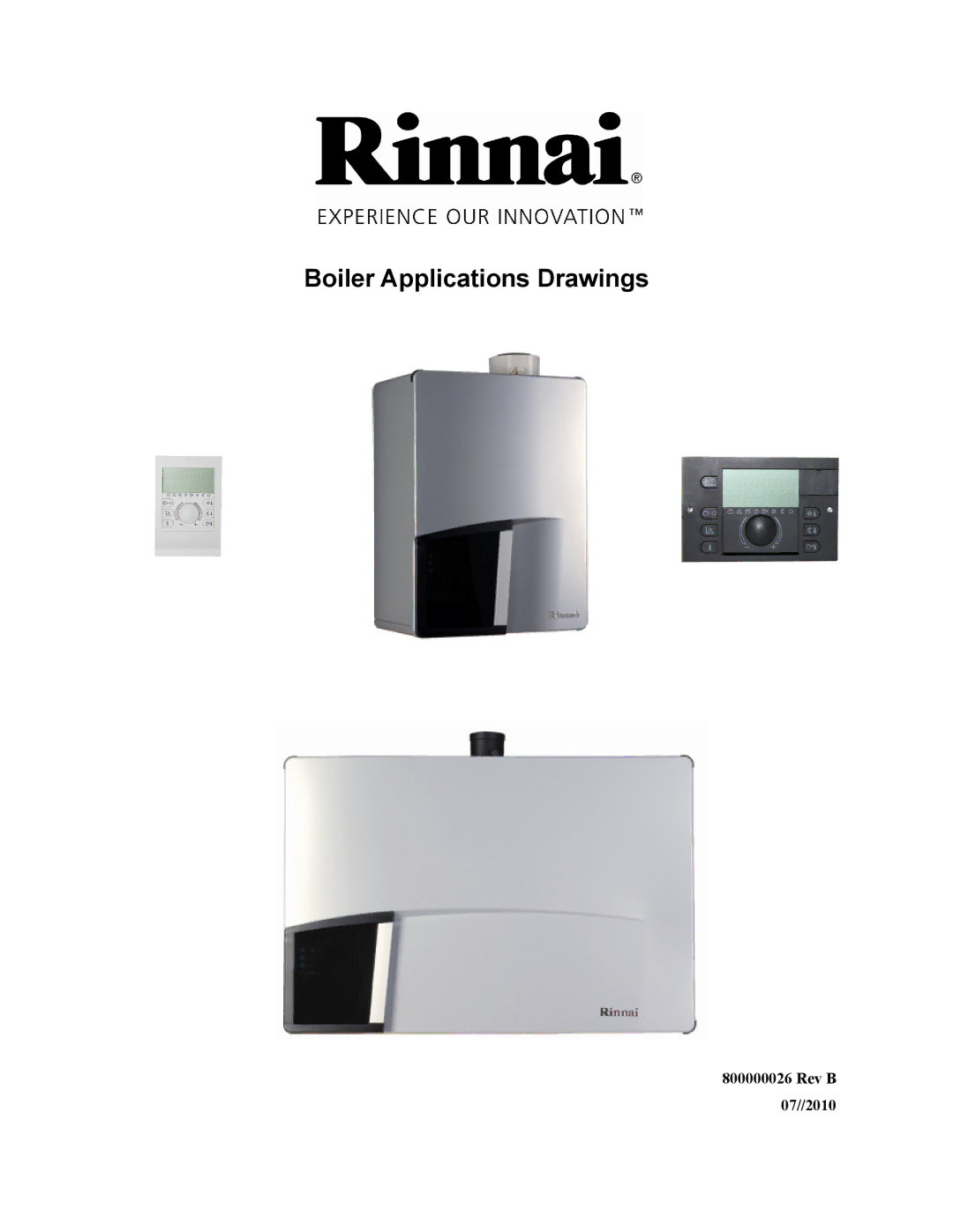 Rinnai 800000026 manual Boiler Applications Drawings 