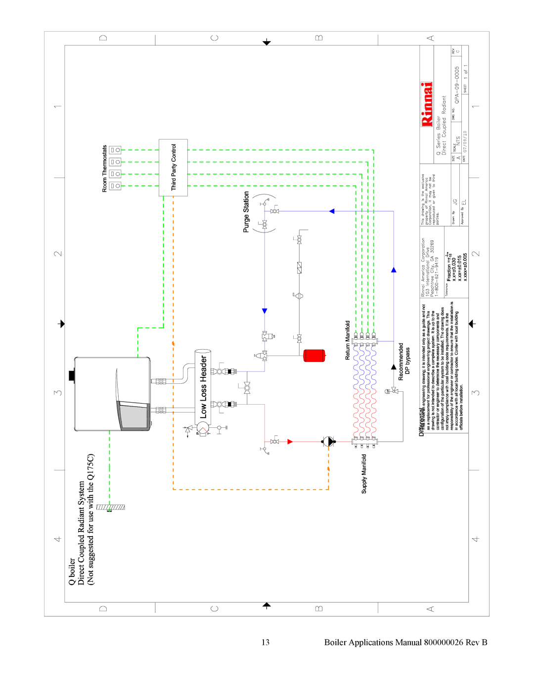 Rinnai manual Boiler Applications Manual 800000026 Rev B 