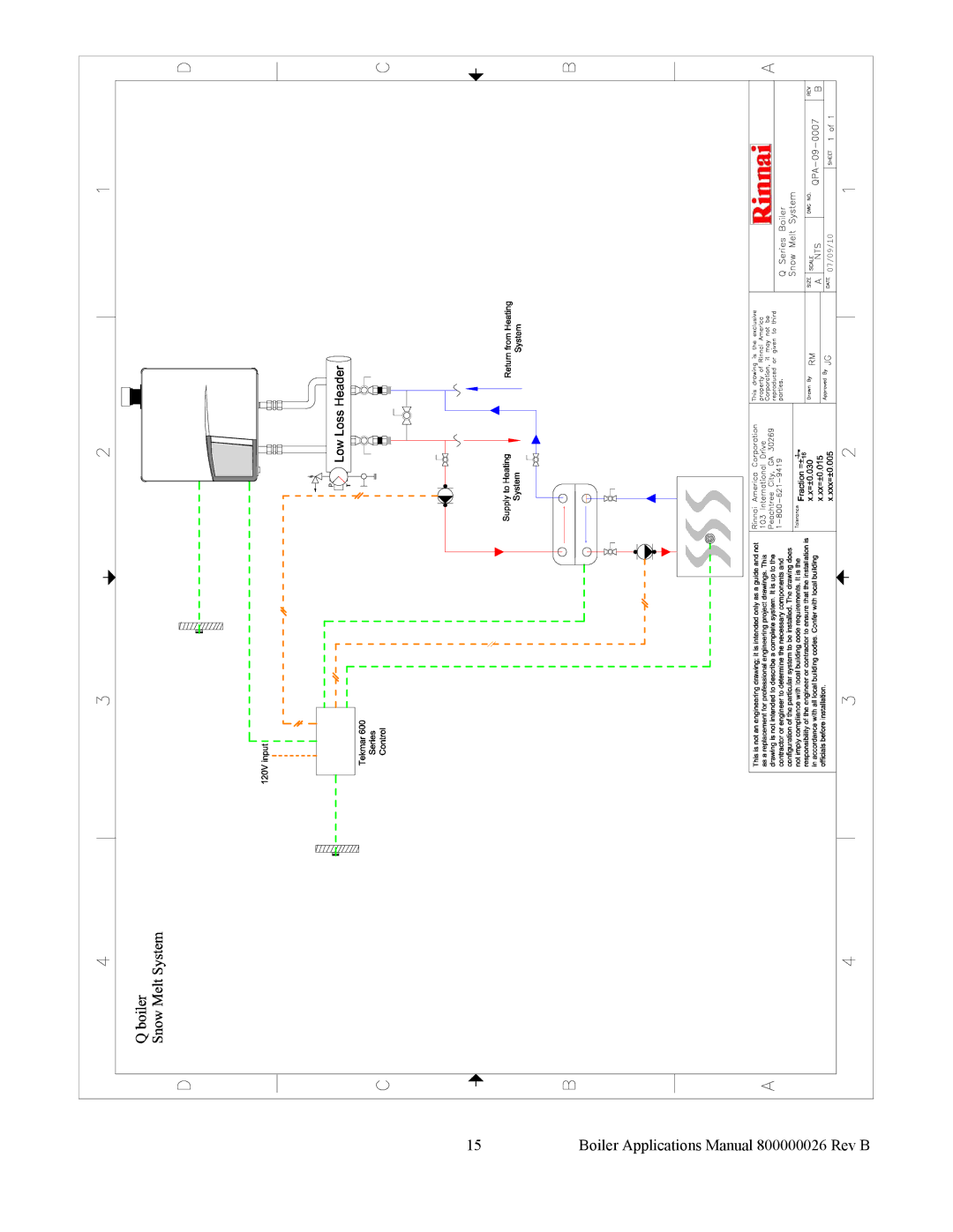 Rinnai manual Boiler Applications Manual 800000026 Rev B 