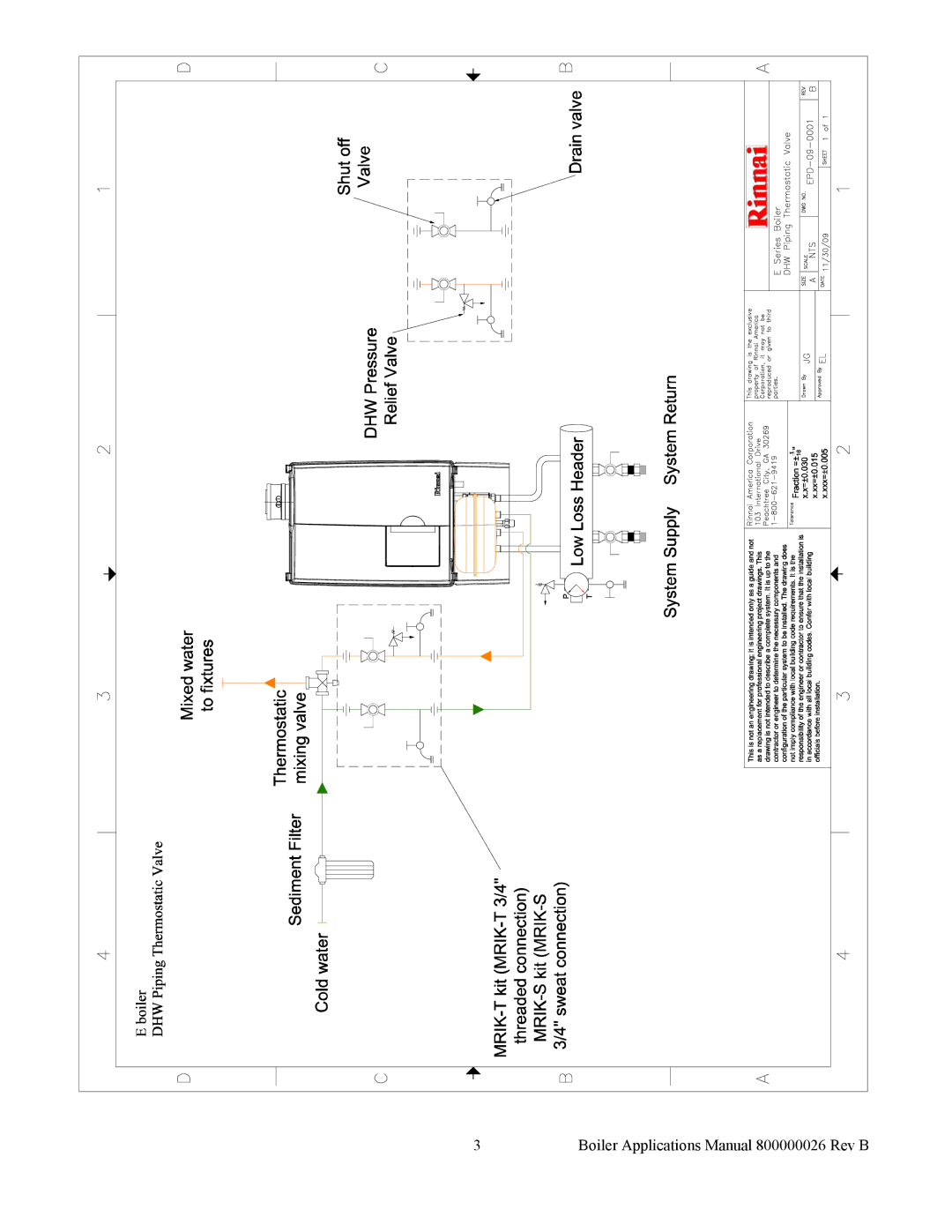 Rinnai manual Boiler Applications Manual 800000026 Rev B 