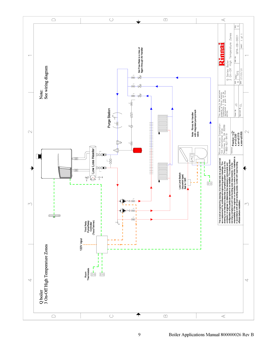 Rinnai manual Boiler Applications Manual 800000026 Rev B 