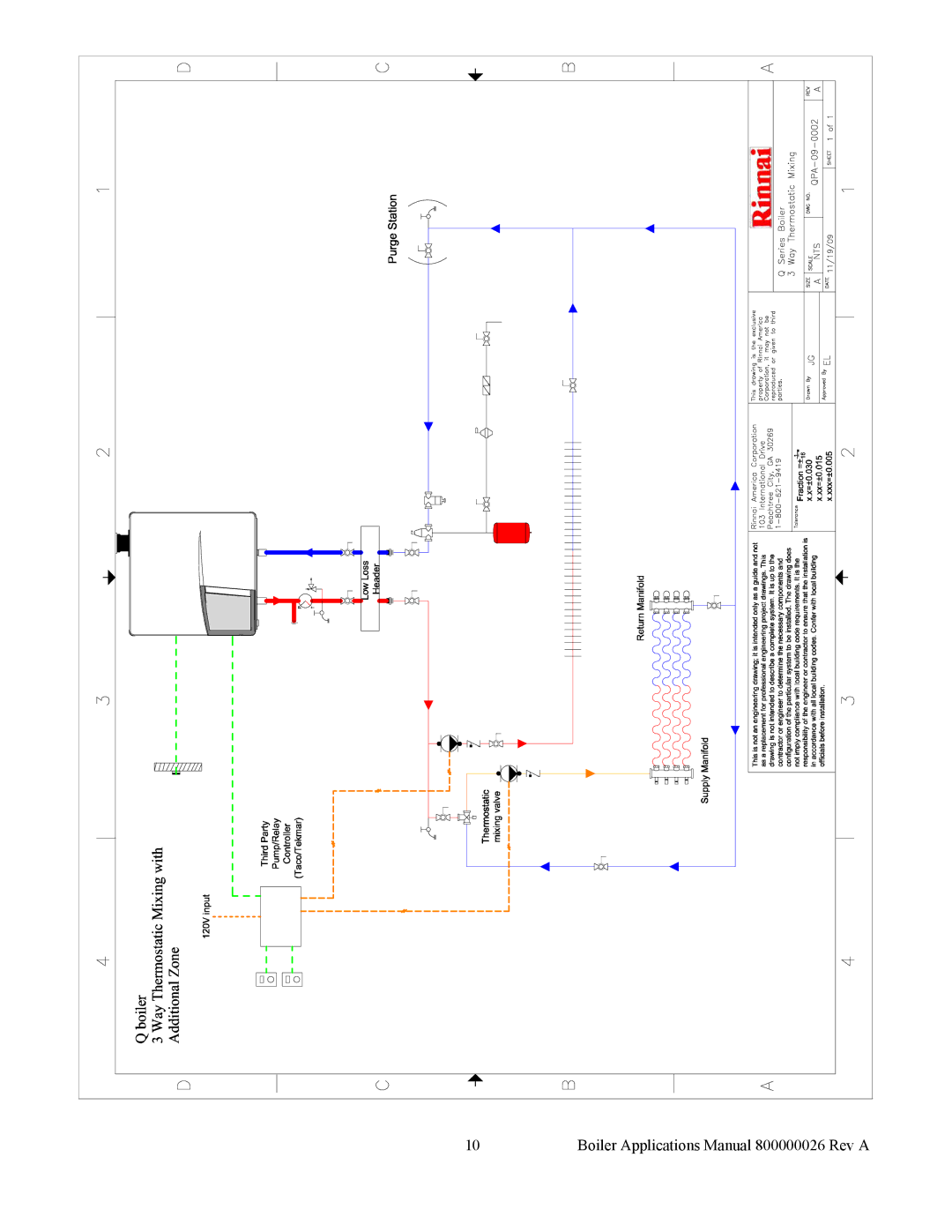 Rinnai QPD-09-0001, EPA-09-0001, EPD-09-0001 manual Boiler Applications Manual 800000026 Rev a 