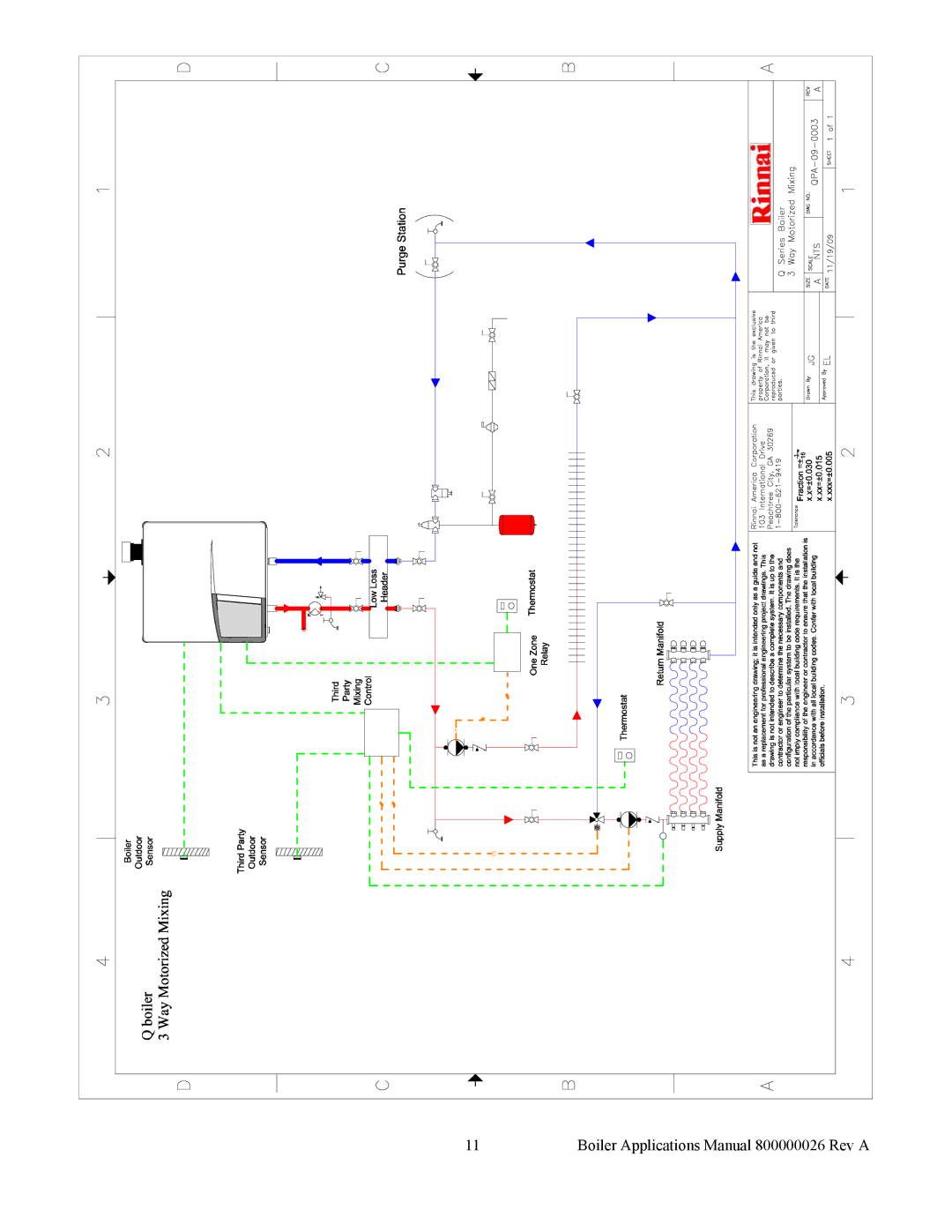 Rinnai EPD-09-0001, EPA-09-0001, QPD-09-0001 manual Boiler Applications Manual 800000026 Rev a 