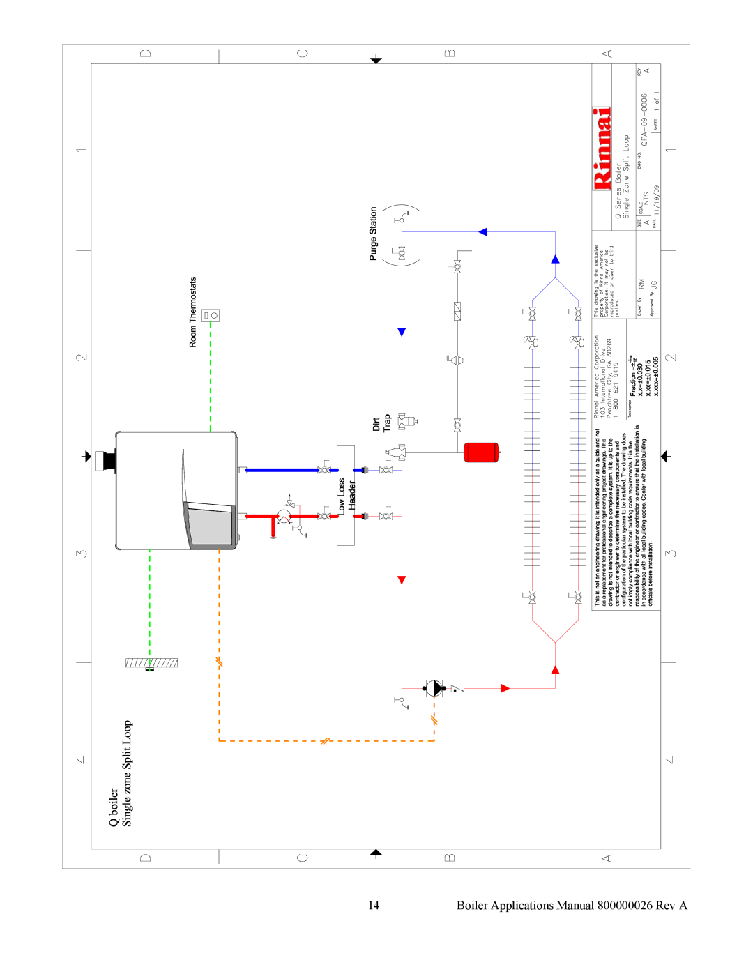 Rinnai EPD-09-0001, EPA-09-0001, QPD-09-0001 manual Boiler Applications Manual 800000026 Rev a 