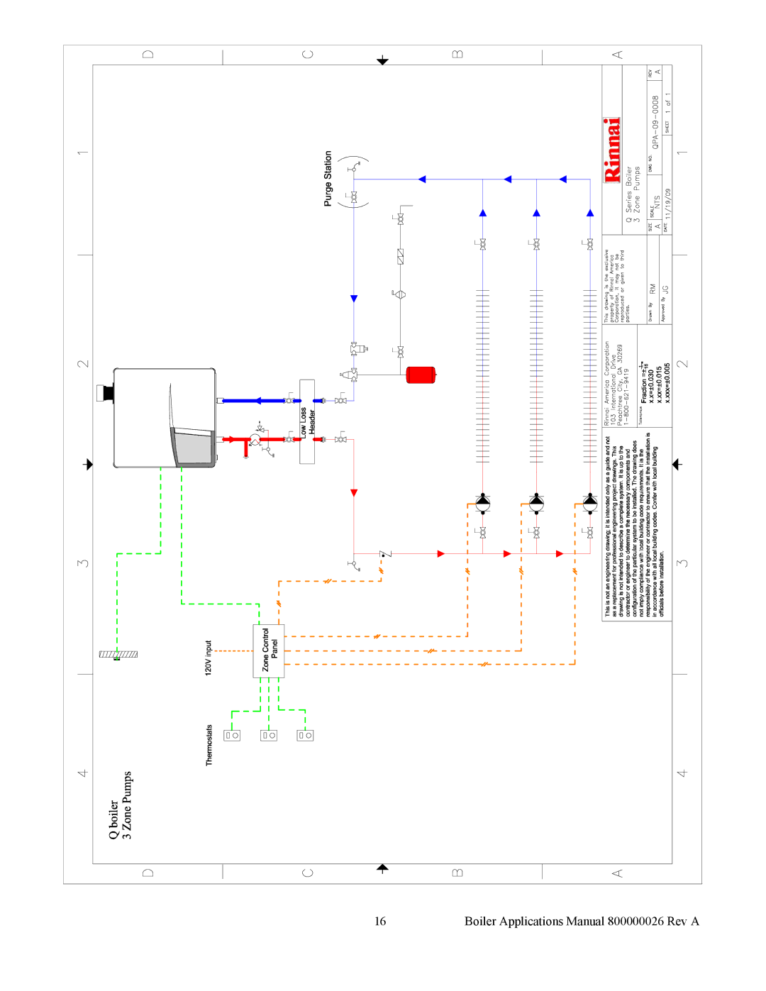 Rinnai QPD-09-0001, EPA-09-0001, EPD-09-0001 manual Boiler Applications Manual 800000026 Rev a 