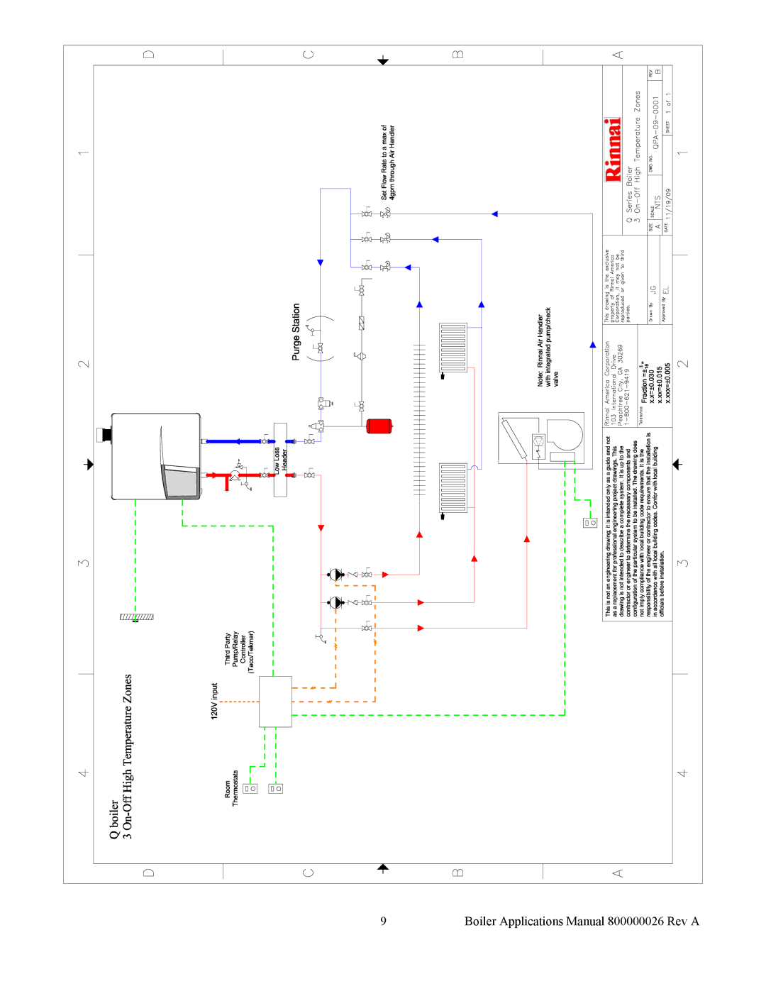 Rinnai EPA-09-0001, QPD-09-0001, EPD-09-0001 manual Boiler Applications Manual 800000026 Rev a 