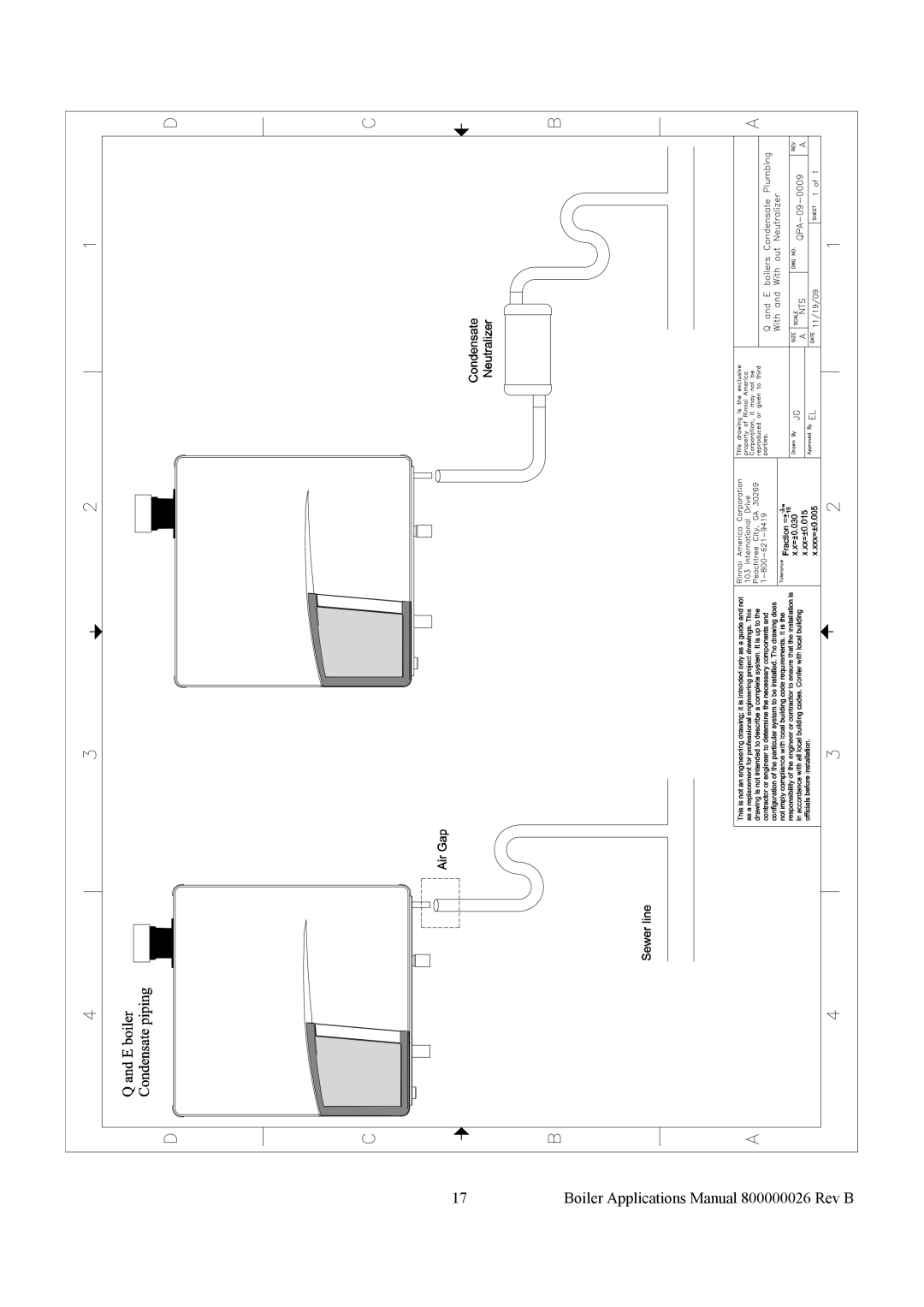 Rinnai QPA-09-0007, QPA-09-0008, QPA-09-0003, QPD-09-0002, QPA-09-0006, QPA-09-0001 Boiler Applications Manual 800000026 Rev B 