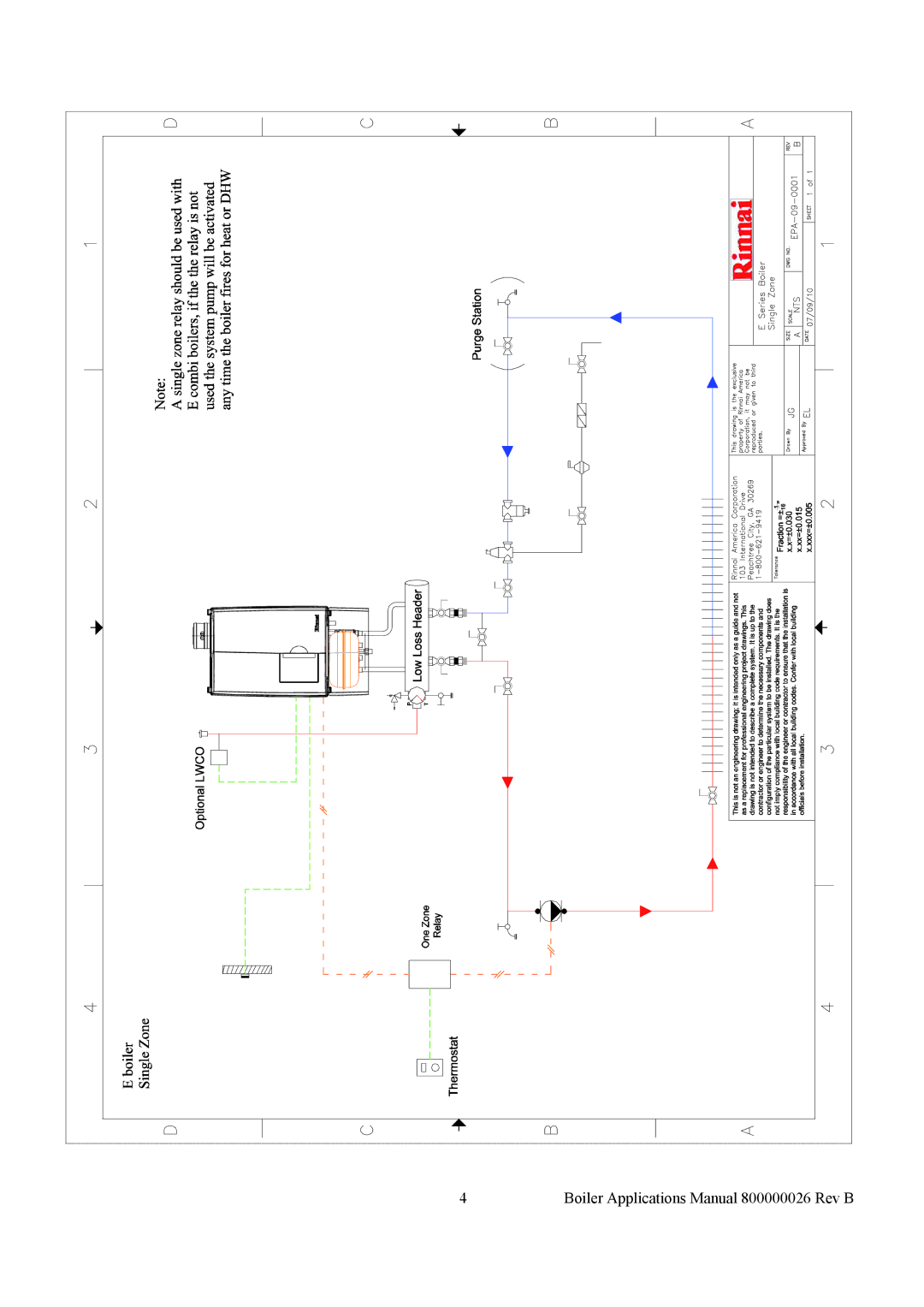 Rinnai QPA-09-0001, QPA-09-0008, QPA-09-0003, QPD-09-0002, QPA-09-0006, QPA-09-0002 Boiler Applications Manual 800000026 Rev B 