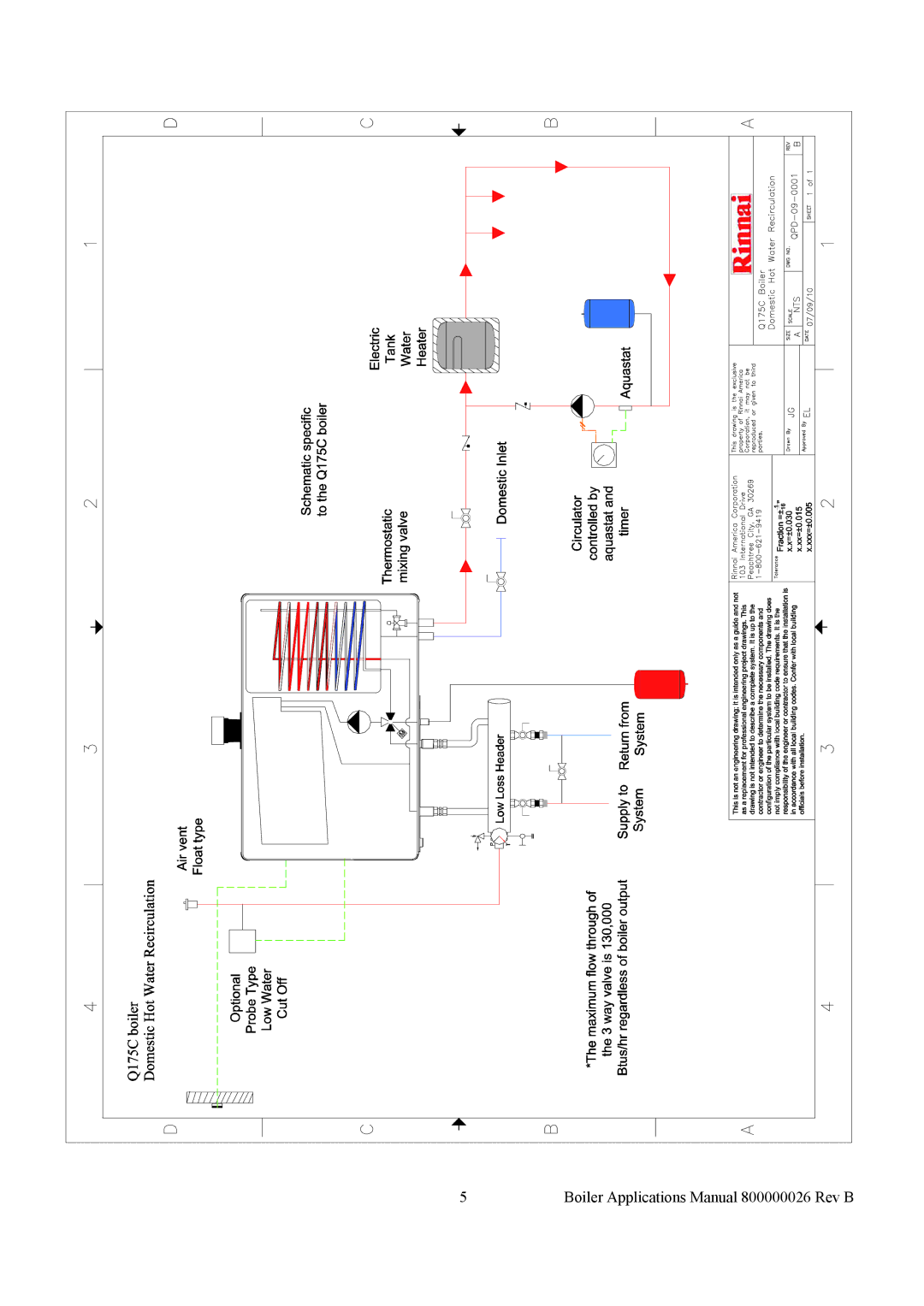 Rinnai QPA-09-0002, QPA-09-0008, QPA-09-0003, QPD-09-0002, QPA-09-0006, QPA-09-0001 Boiler Applications Manual 800000026 Rev B 