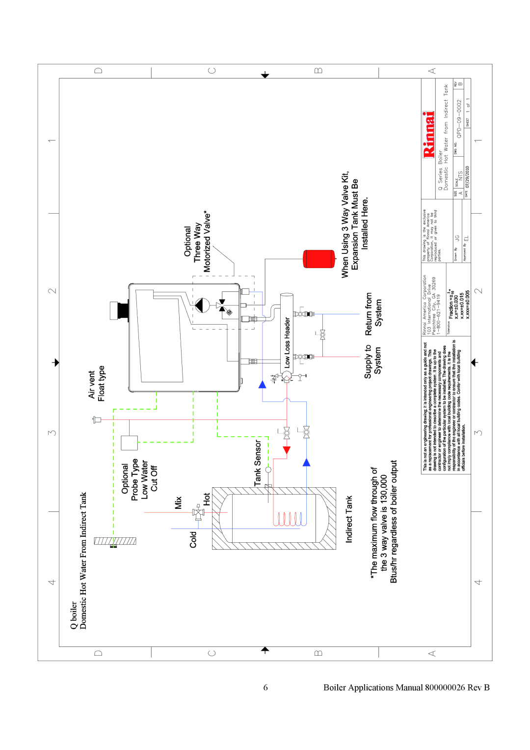 Rinnai QPA-09-0007, QPA-09-0008, QPA-09-0003, QPD-09-0002, QPA-09-0006, QPA-09-0001, QPA-09-0002, QPD-09-0004 manual 07/29/2010 