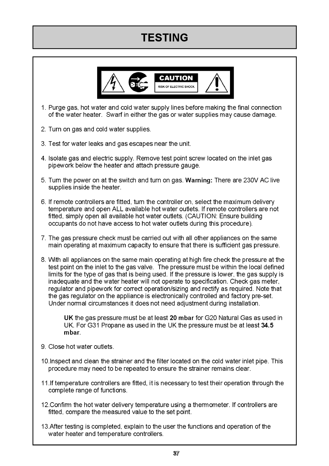 Rinnai REU - 16 FUA - E user manual 