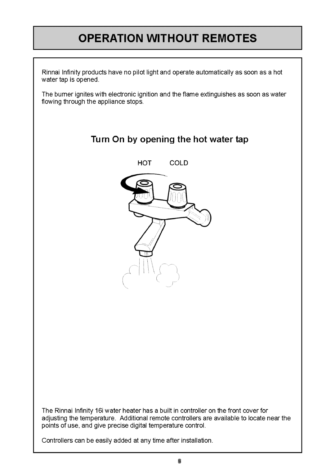 Rinnai REU - 16 FUA - E user manual 