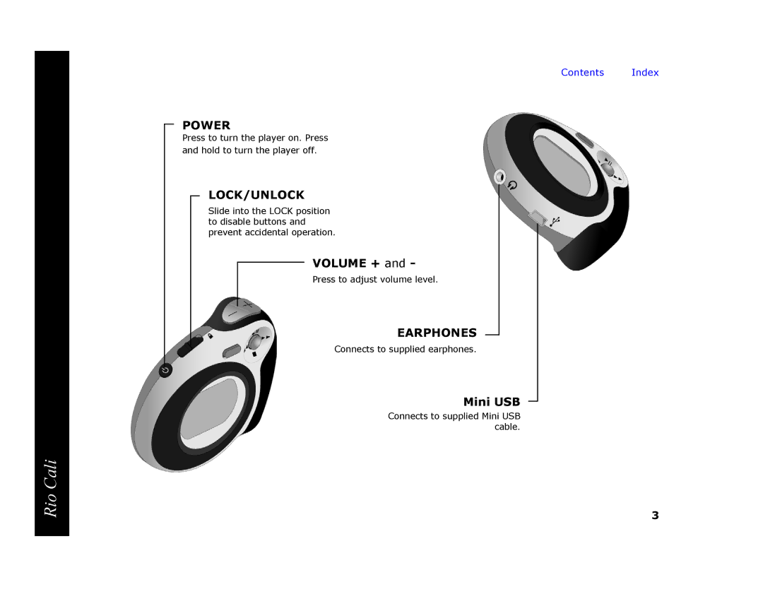 Rio Audio Cali manual Earphones 