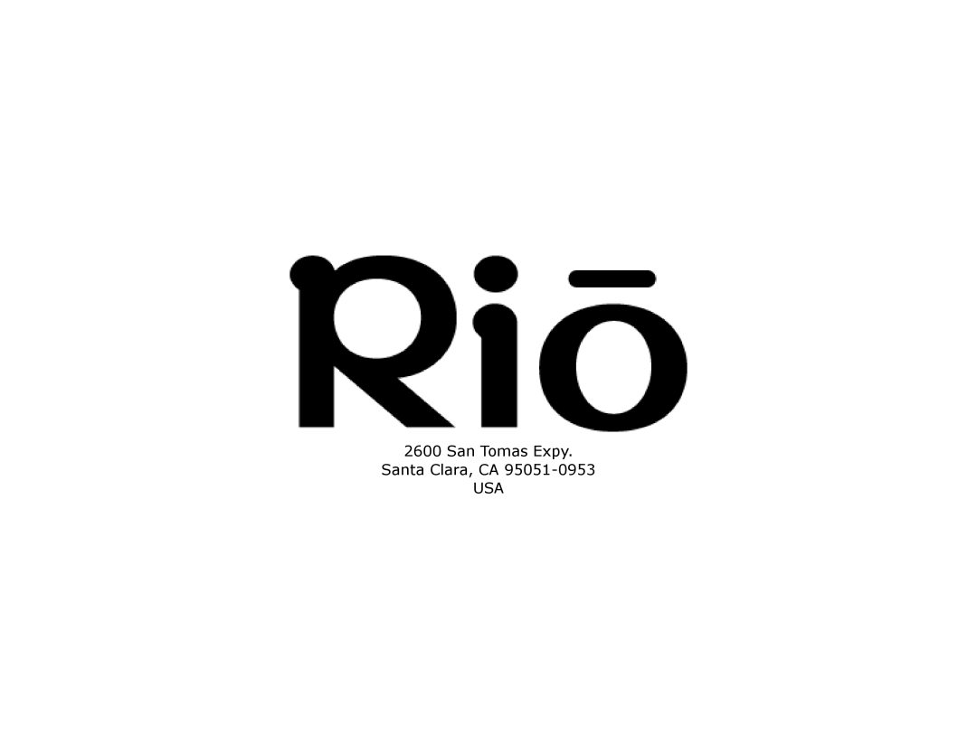 Rio Audio Rio Fuse manual Usa 