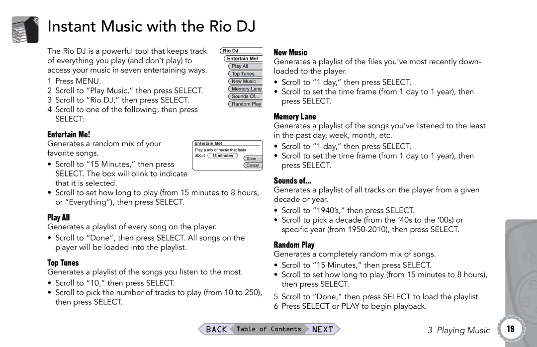 Rio Audio Rio Riot manual Instant Music with the Rio DJ 