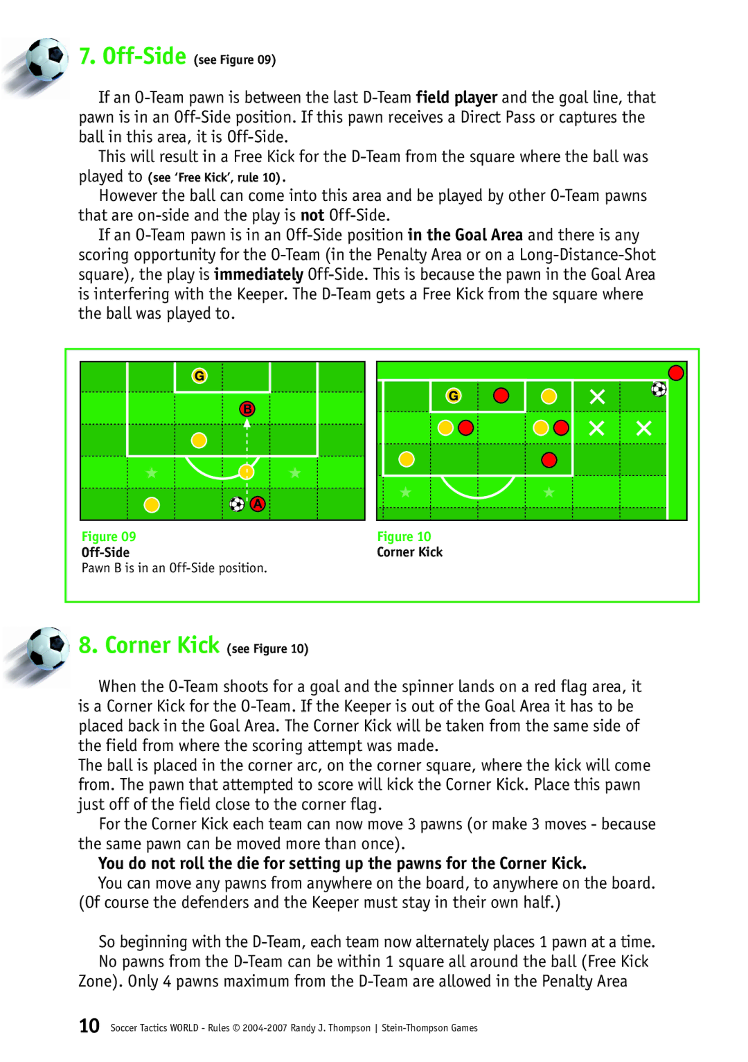 Rio Grande Games 248 manual Corner Kick see Figure 