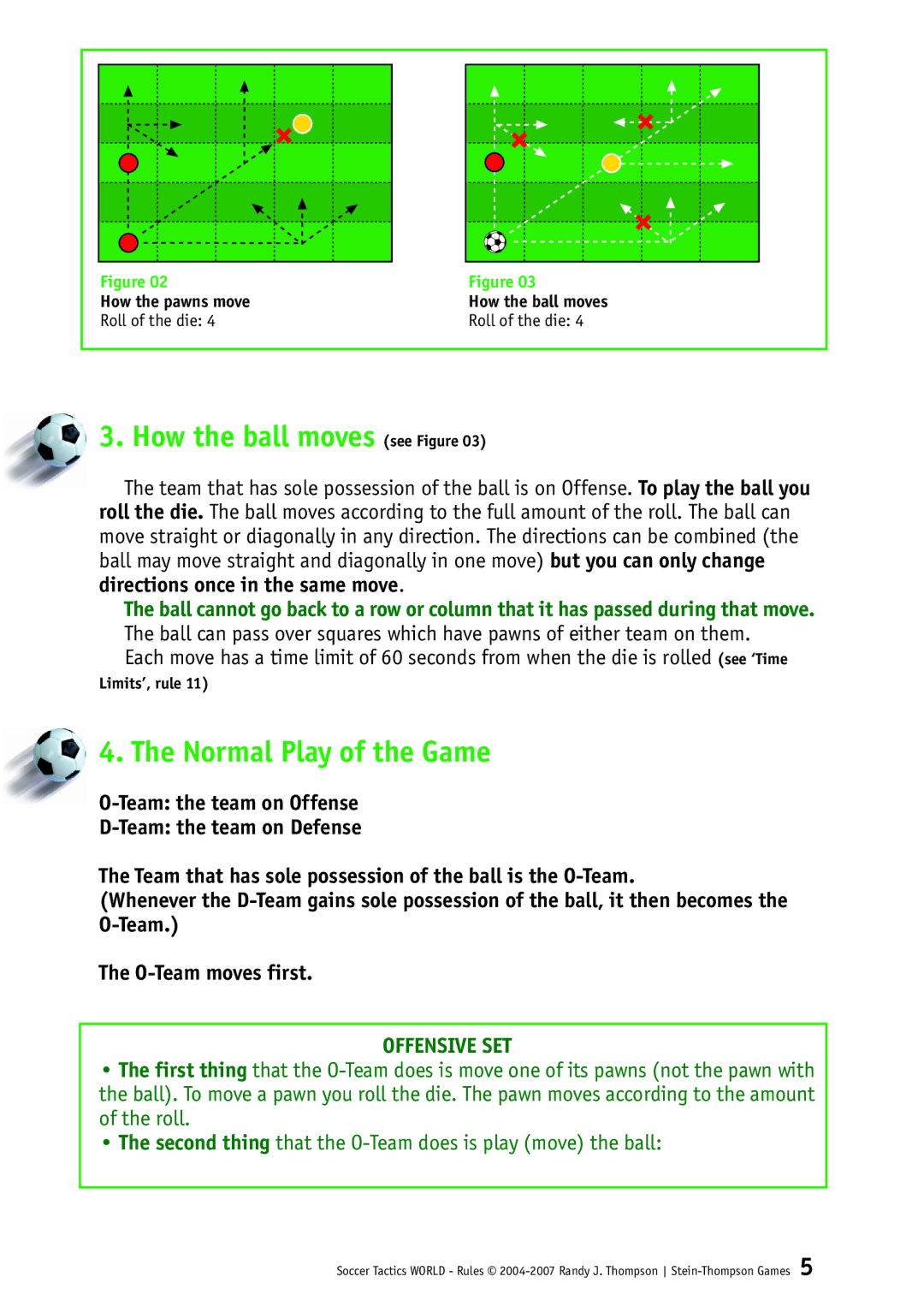 Rio Grande Games 248 manual How the ball moves see Figure, Normal Play of the Game 