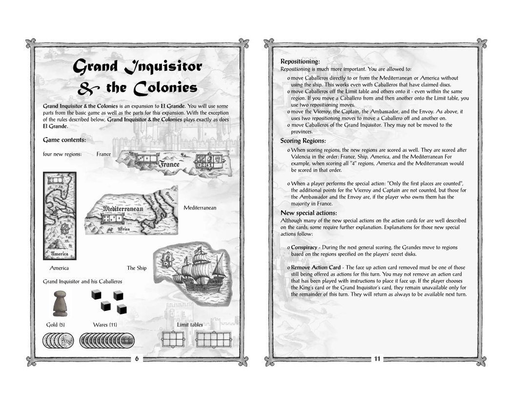 Rio Grande Games 80 manual Repositioning, Scoring Regions 