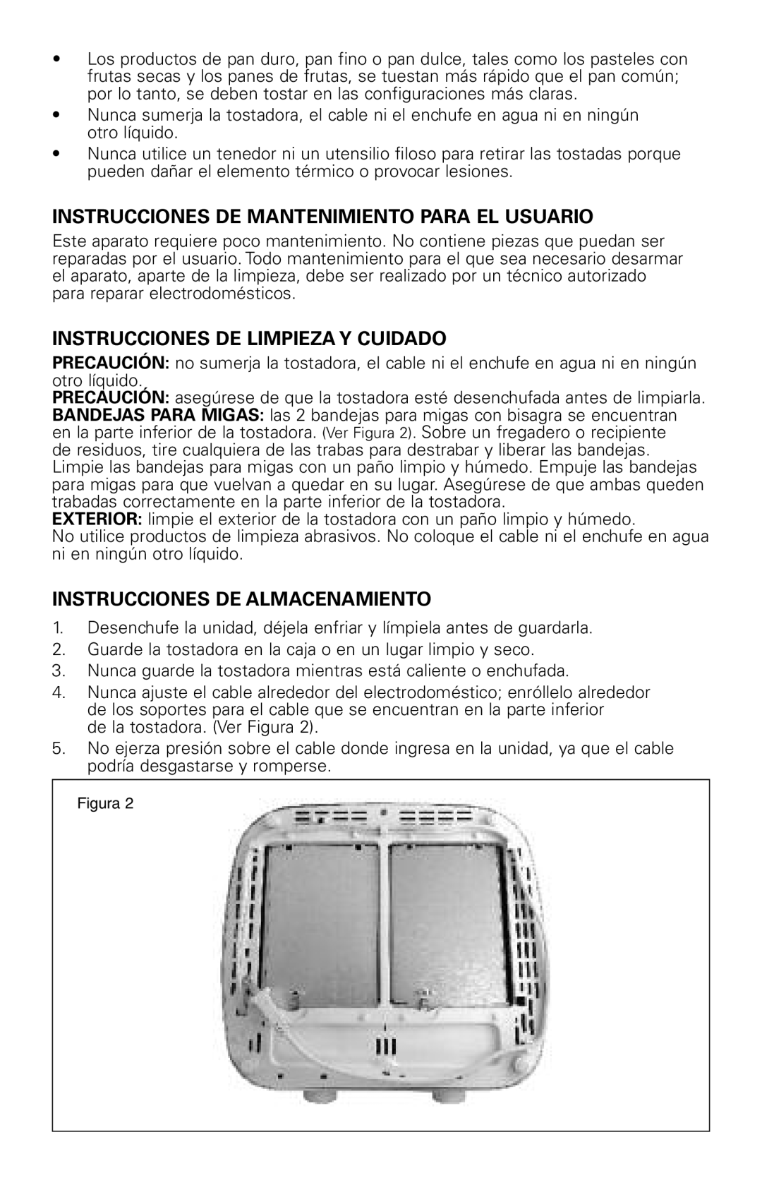 Rival 16042 manual Instrucciones DE Mantenimiento Para EL Usuario, Instrucciones DE Limpieza Y Cuidado 