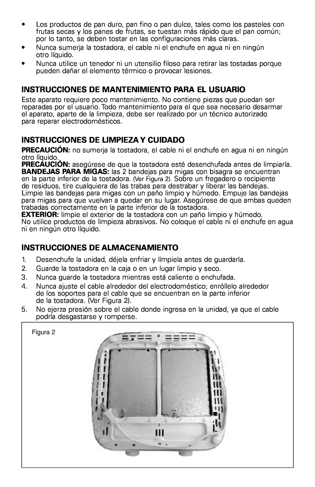 Rival 16042 manual Instrucciones De Mantenimiento Para El Usuario, Instrucciones De Limpieza Y Cuidado 