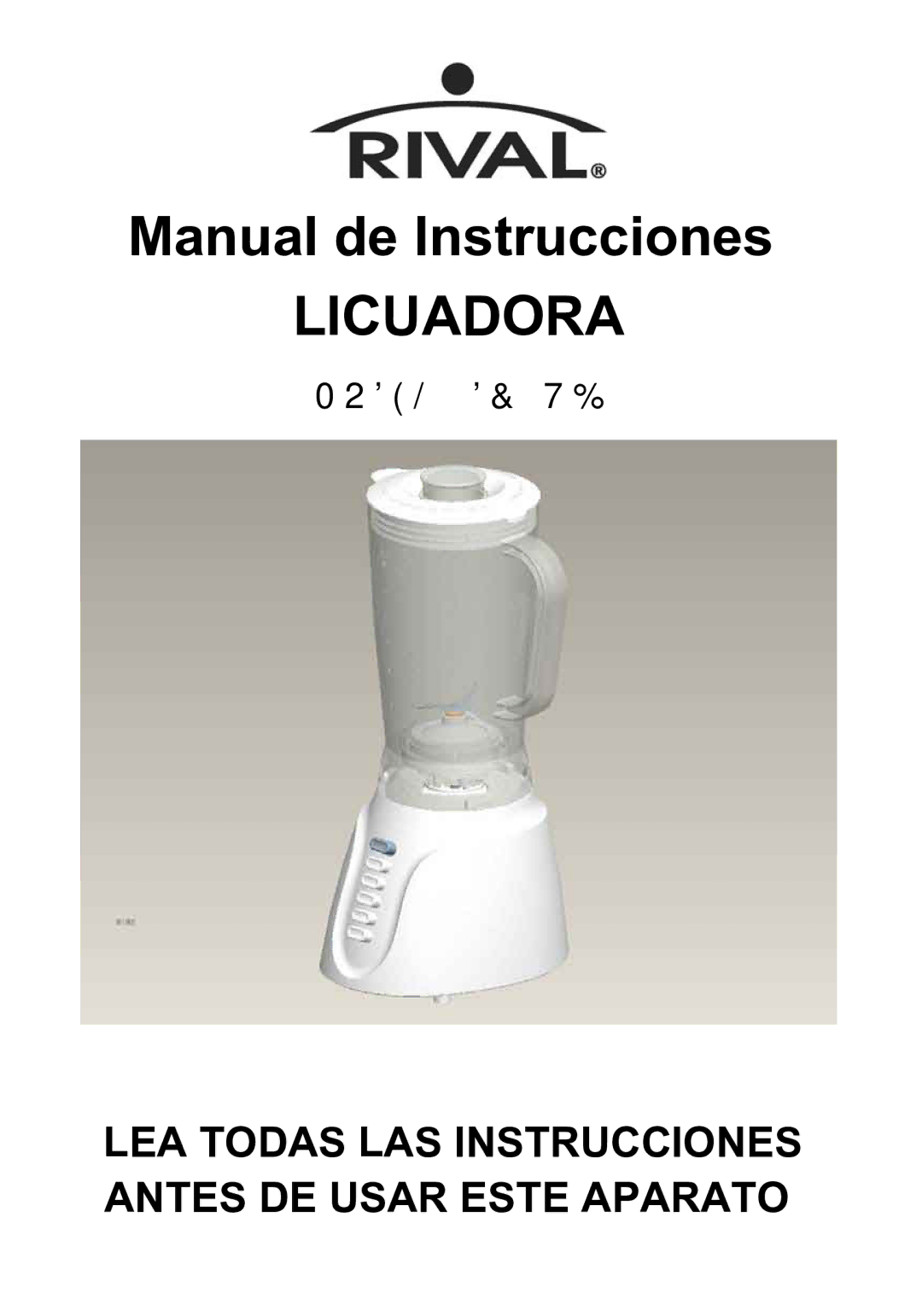 Rival DC-TB170 instruction manual LEA Todas LAS Instrucciones Antes DE Usar Este Aparato 