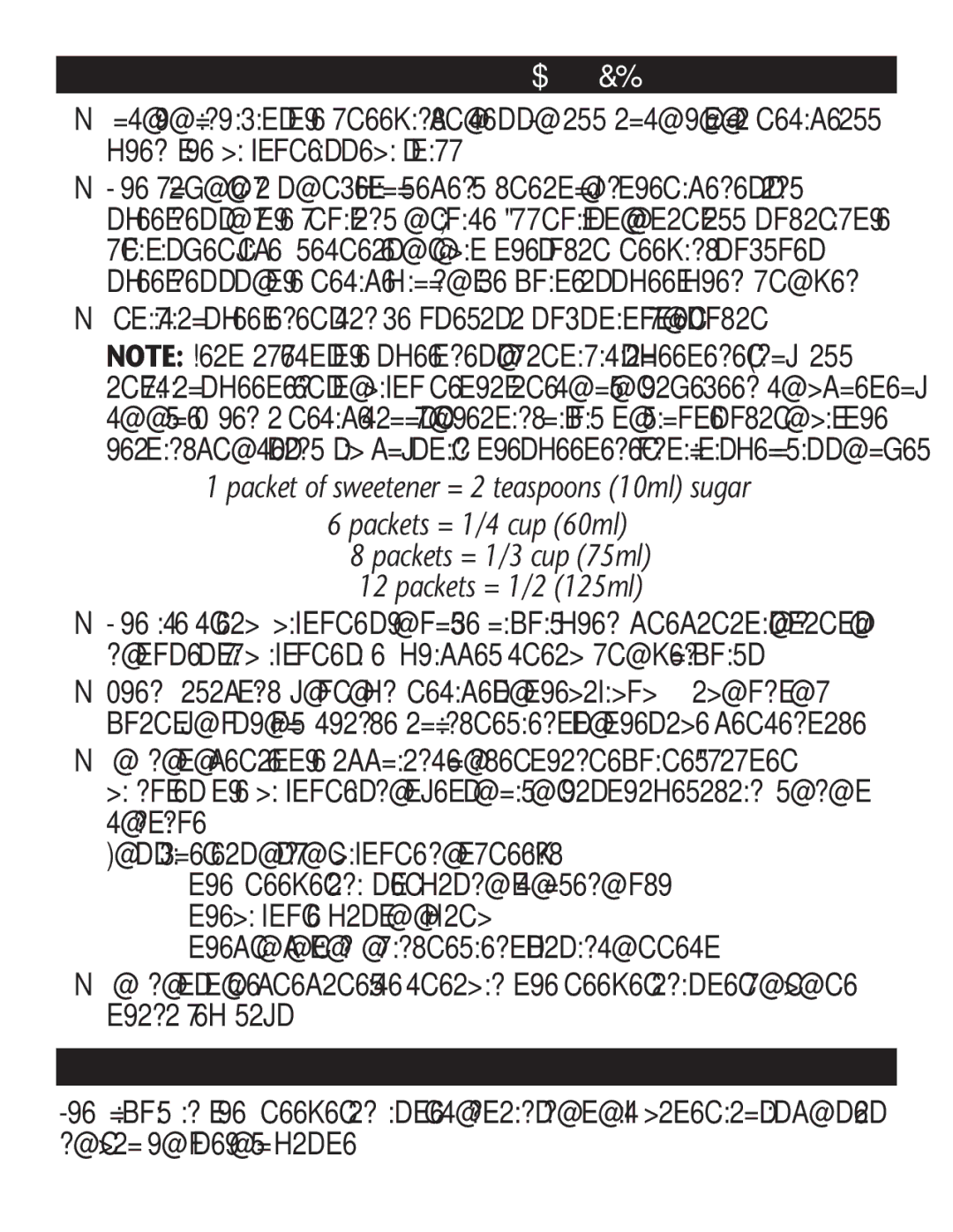 Rival GC8101, GC8151 manual Artificial sweeteners can be used as a substitutefor sugar, Waste Disposal 