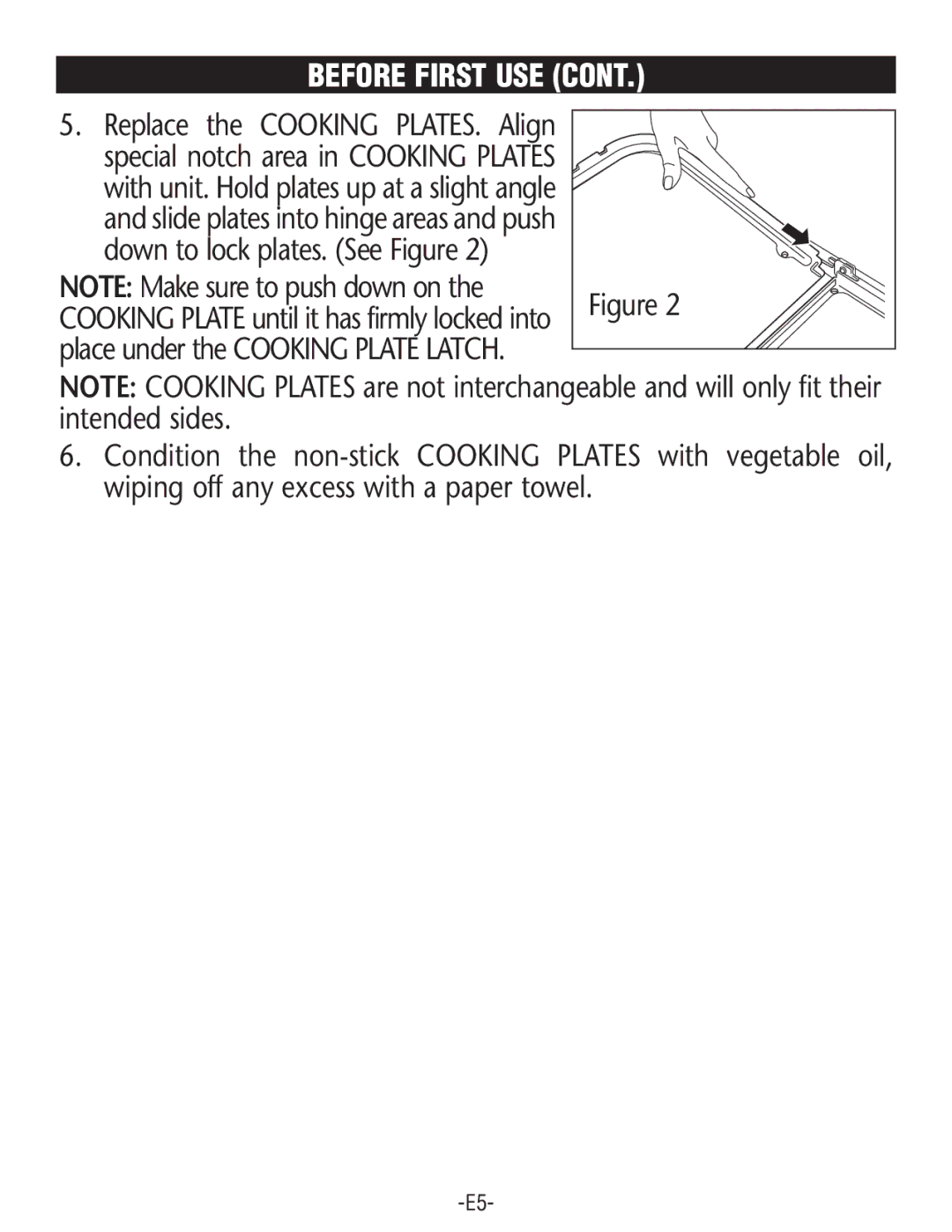 Rival GRF405M manual Before First USE 