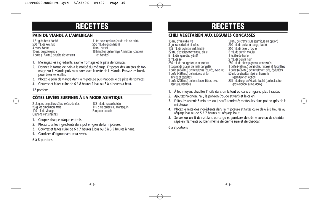 Rival SCVPE600-CN warranty Pain DE Viande À L’AMERICAN, Côtes Levées Surfines À LA Mode Asiatique, De gingembre frais 