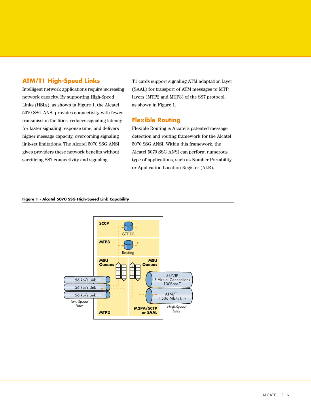 Riverstone Networks SSG manual ATM/T1 High-Speed Links, Flexible Routing 