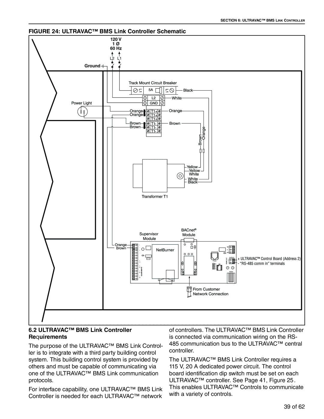 Roberts Gorden 10081601NA Rev H 12/11 service manual Ultravac BMS Link Controller 