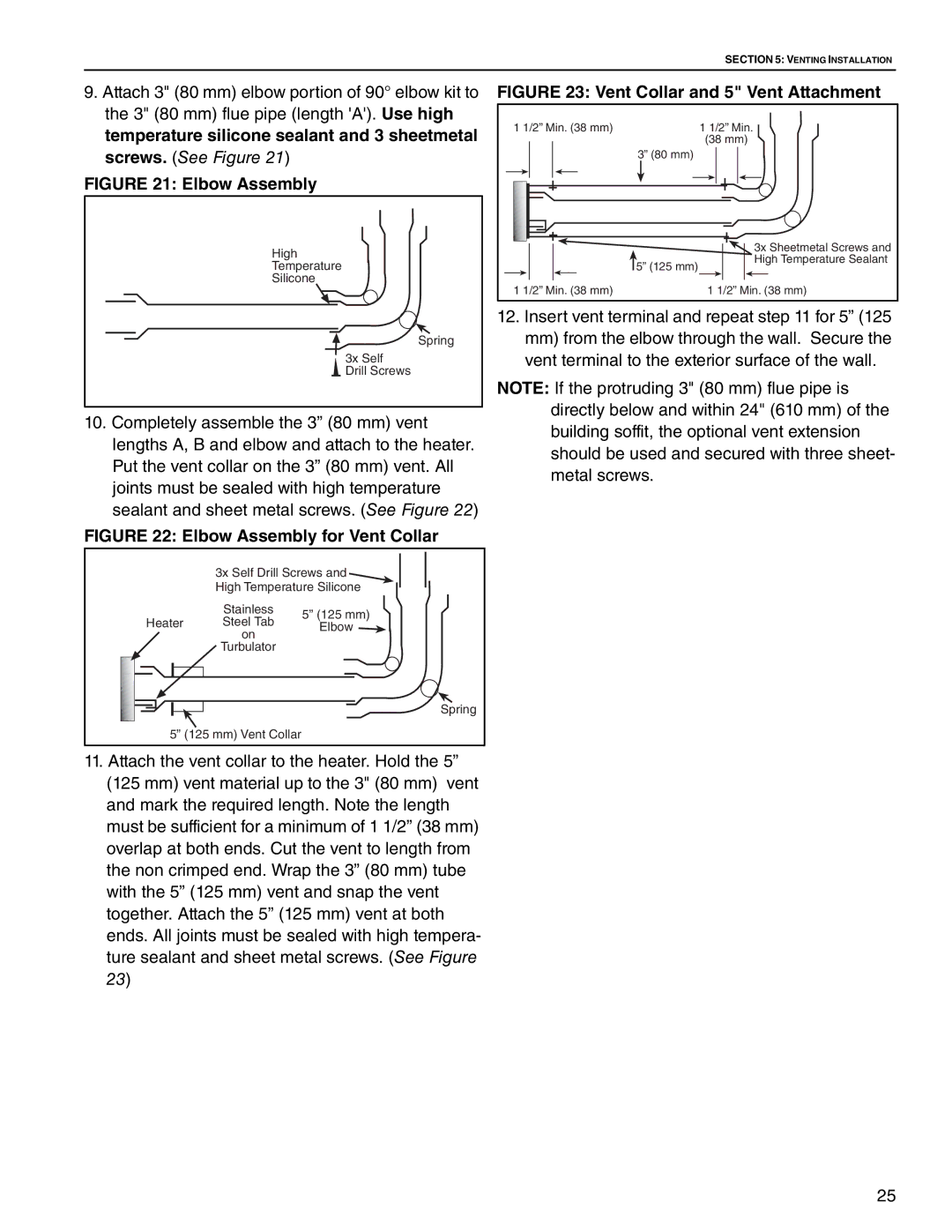 Roberts Gorden CGTH-50, CGTH-30, CGTH-40 service manual Elbow Assembly 