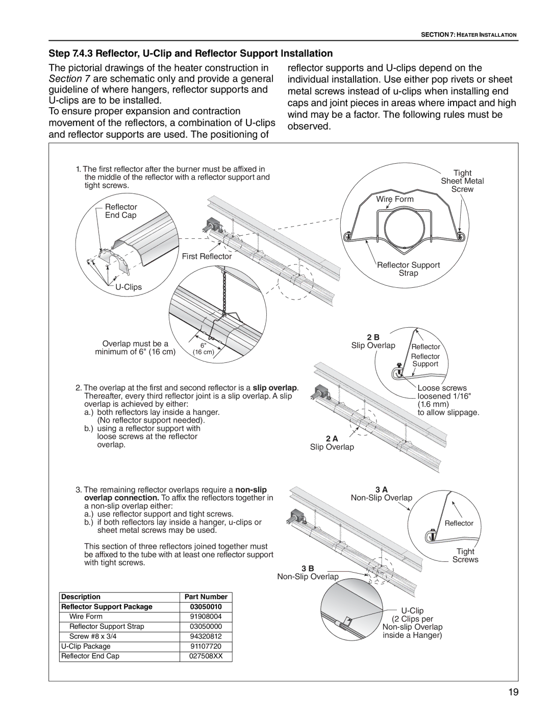 Roberts Gorden CRV-B-9, CRV-B-8, CRV-B-12A, CRV-B-6, CRV-B-10, CRV-B-2, CRV-B-4 Screw Wire Form Reflector Support Strap 