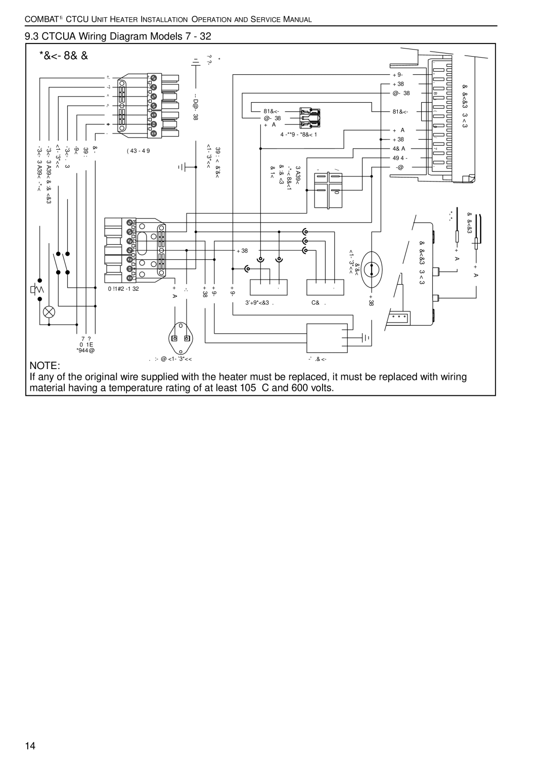 Roberts Gorden CTCU 15, CTCU 27, CTCU 11, CTCU 22, CTCU 7 service manual Site Wiring, Ctcua Wiring Diagram Models 7 