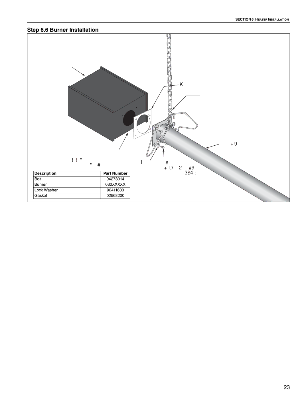 Roberts Gorden CTH2-40 CTH2-60, CTH2-125, CTH2-80, CTH2-100, CTH2-150, CTH2-175 Burner Installation, Window facing down 