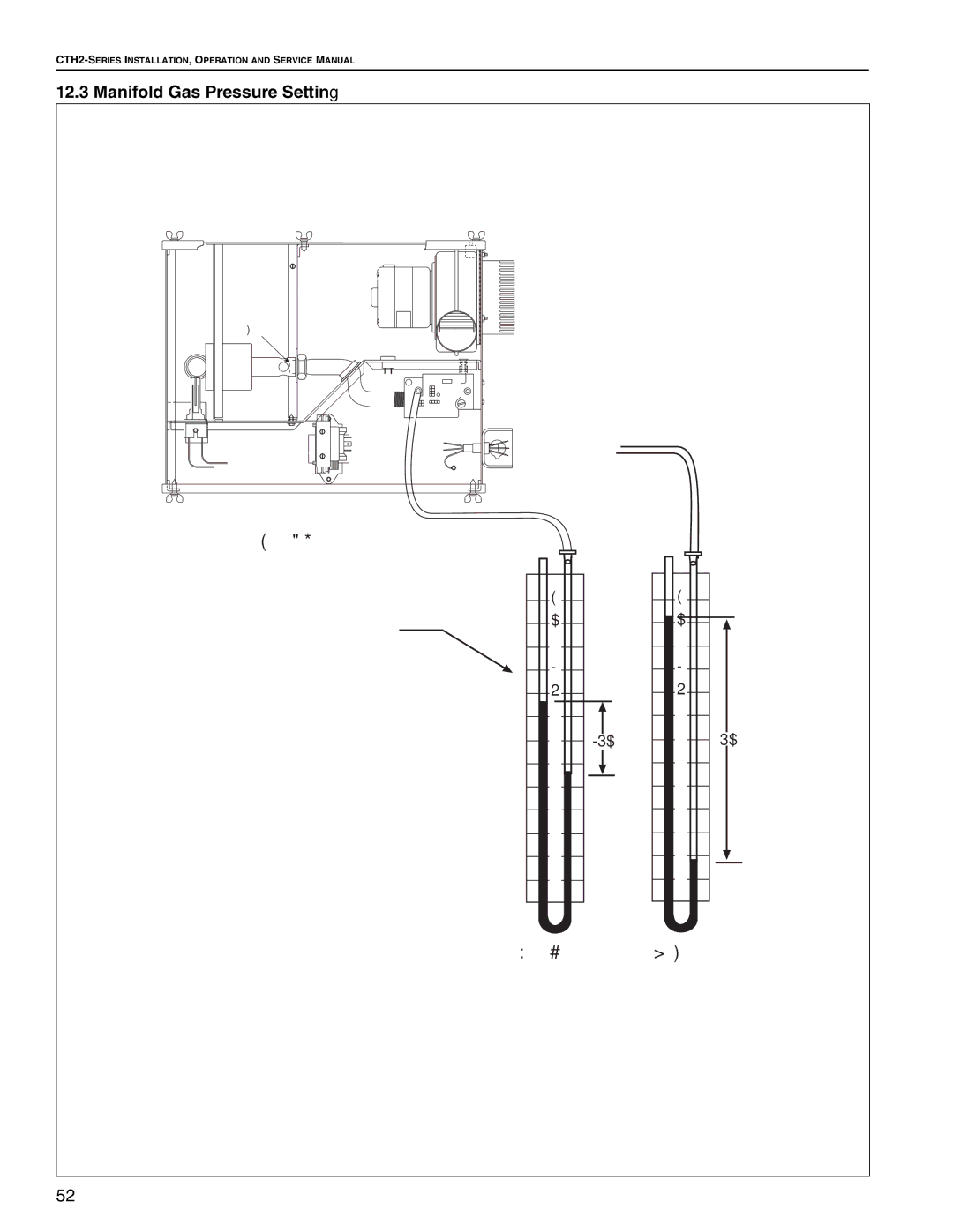 Roberts Gorden CTH2-175, CTH2-125, CTH2-80, CTH2-100, CTH2-150 service manual Top View of Heater, Manifold Gas Pressure Setting 