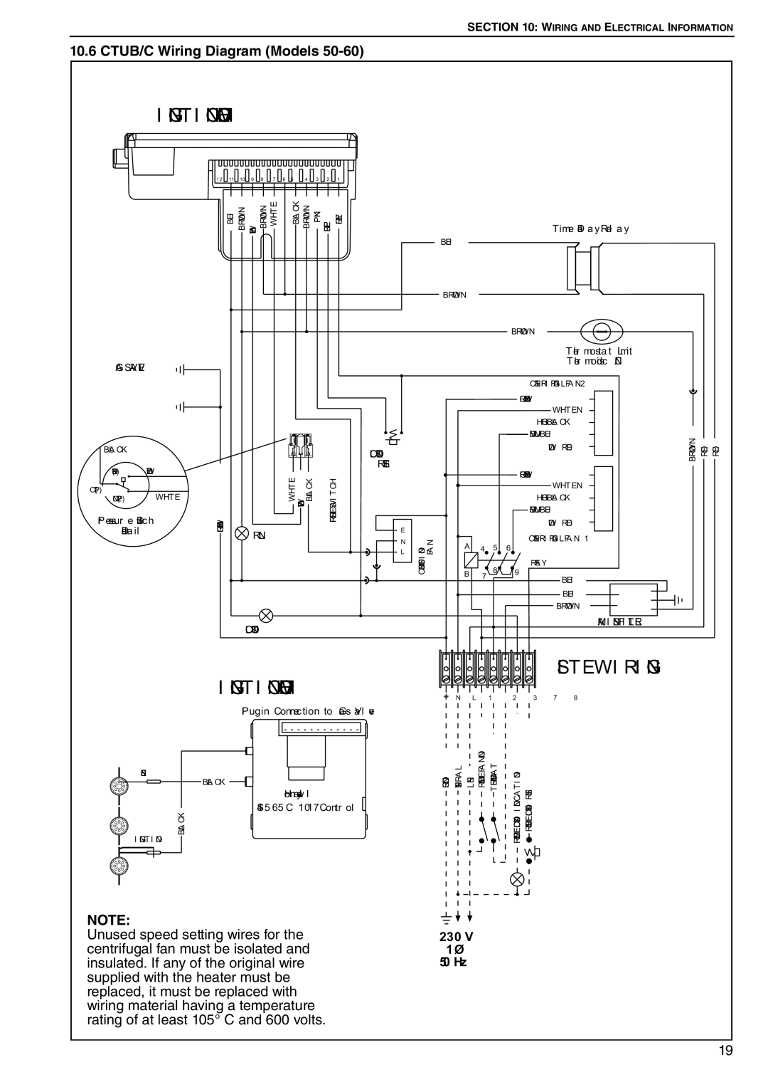 Roberts Gorden CTU 22 TO 115 service manual Ignition Module, 230 V 1 Ø 50 Hz 