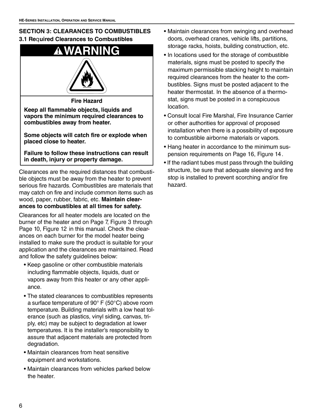 Roberts Gorden HE-150, HE-60, HE-80, HE-175, HE-40, HE-100, HE-125 service manual 