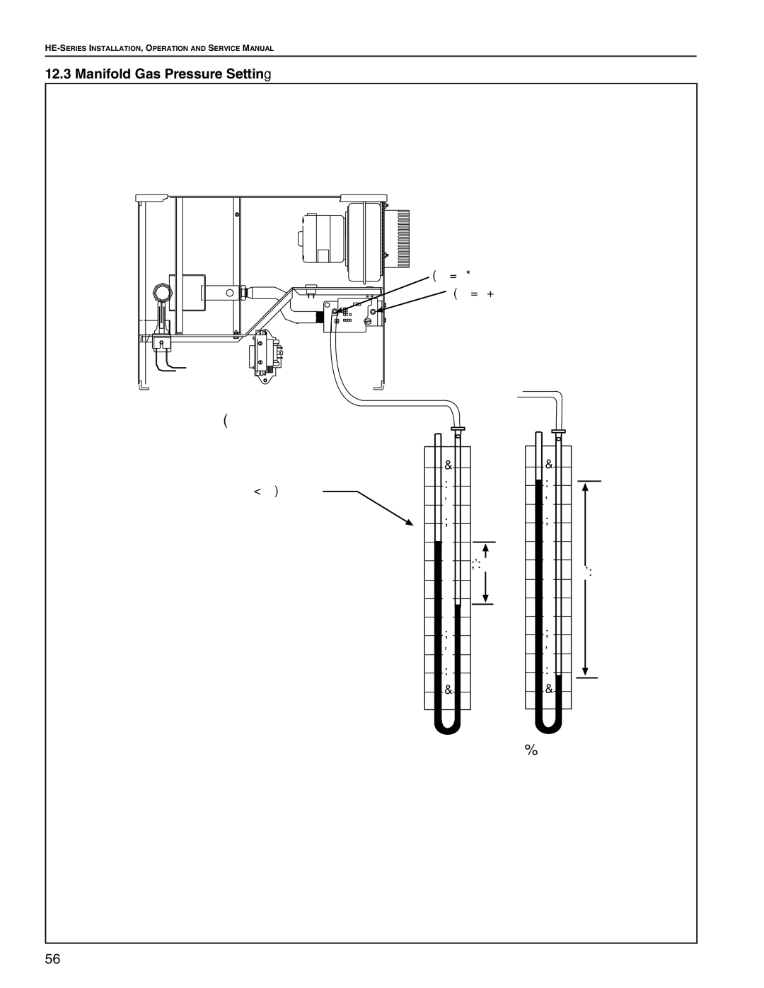 Roberts Gorden HE-125, HE-60, HE-80, HE-175, HE-40, HE-100, HE-150 Natural Gas LP Gas, Manifold Gas Pressure Setting 