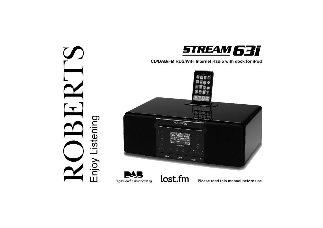 Roberts Radio 63I manual Enjoy Listening 