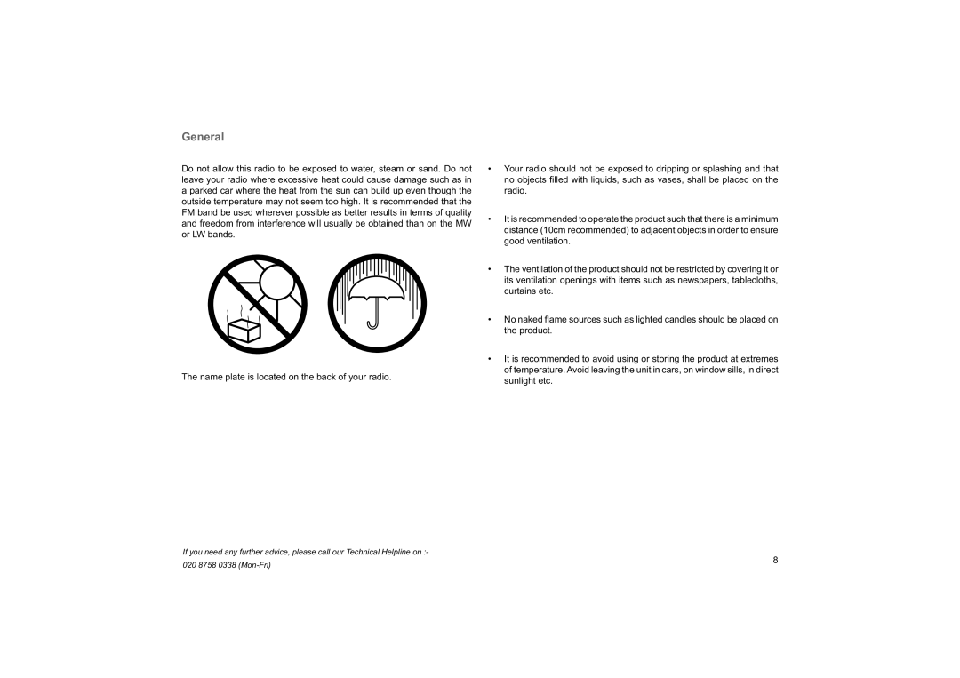 Roberts Radio 996 manual General 