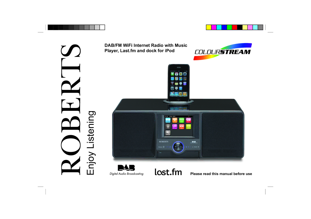 Roberts Radio ColourStream manual Enjoy Listening 