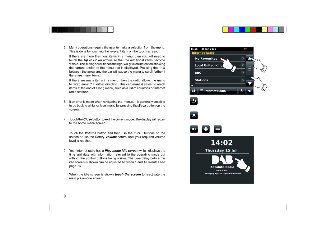 Roberts Radio ColourStream manual 1402 