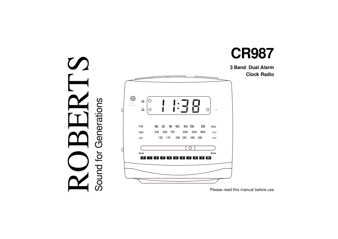 Roberts Radio CR987 manual 