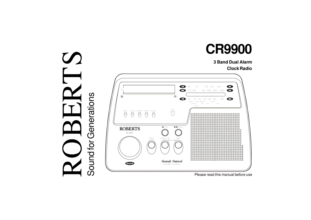 Roberts Radio CR9900 manual 