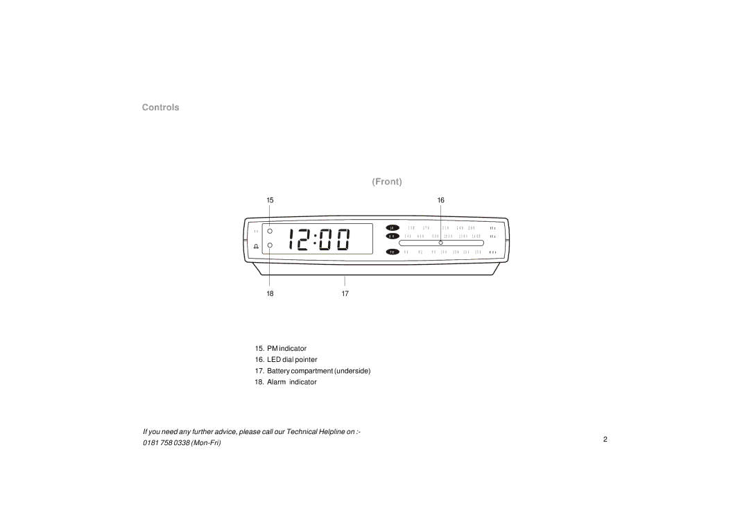 Roberts Radio CR9901 manual Controls Front 