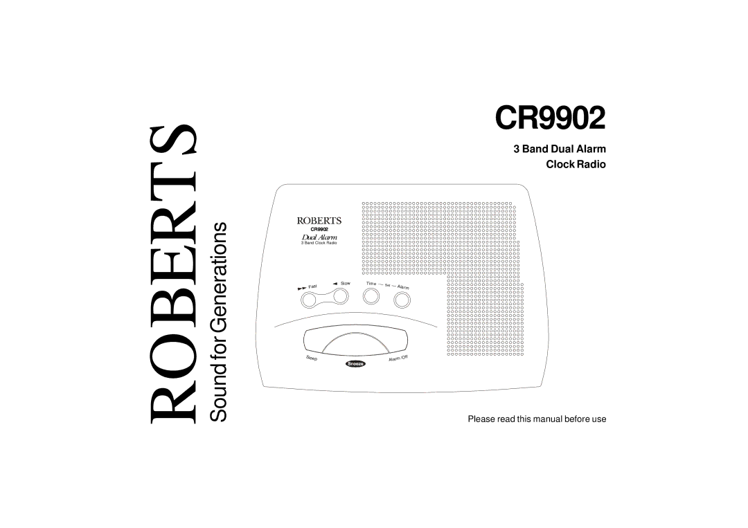 Roberts Radio CR9902 manual 